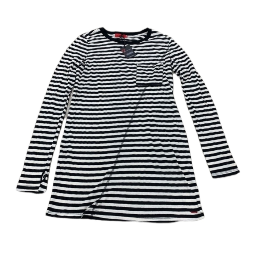 NWT n:Philanthropy Anthropologie Long Sleeve Black White Striped T-shirt Dress